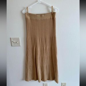 Free People Ribbed MIDI Skirt Size S